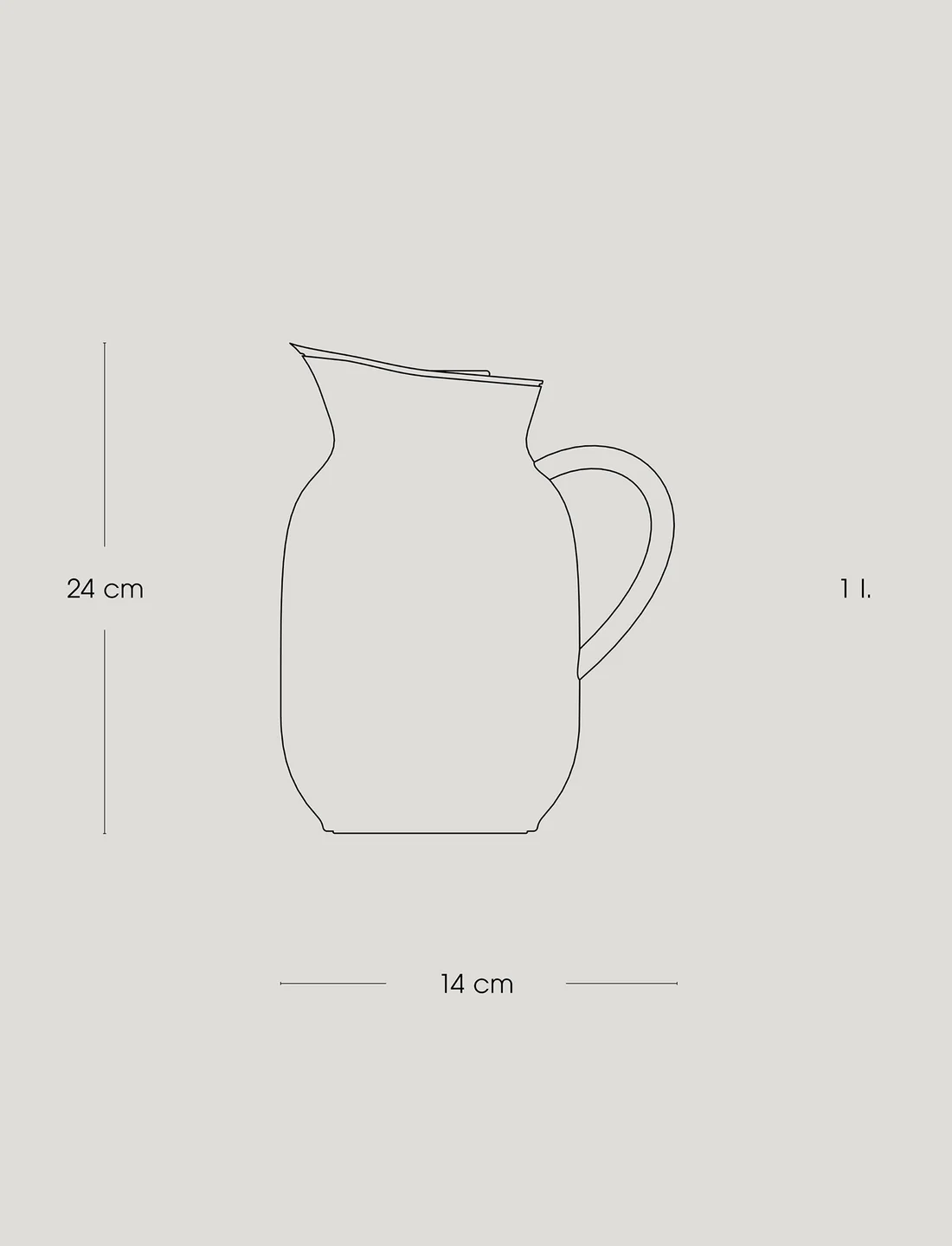 Amphora Termoskanna 1Liter Soft Vit Från Stelton - Bild 2