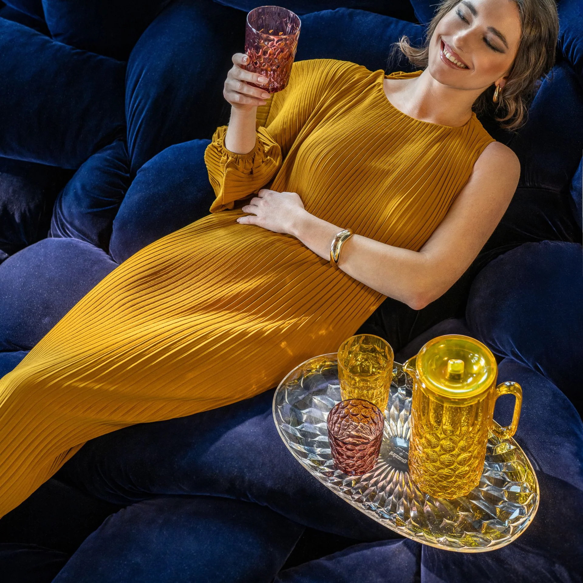 Glas Hög Vanity 6-Pack Mix färg 0,48Liter Från Guzzini Designer : Pio & Tito Toso - Bild 10