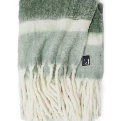 Rand Pläd Grön 130*170 Från Kosta Linnewäfveri