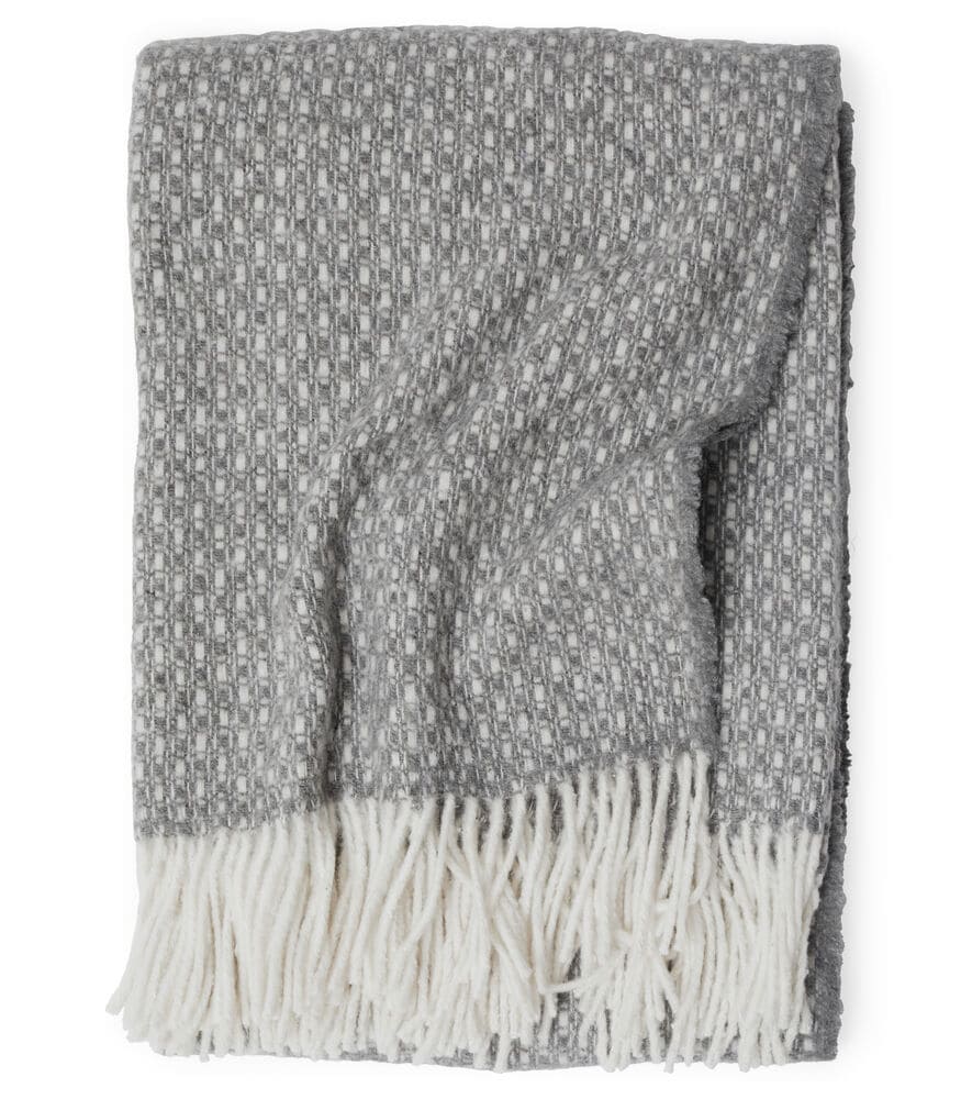 Alba Pläd Grå 130*170 Från Kosta Linnewäfveri