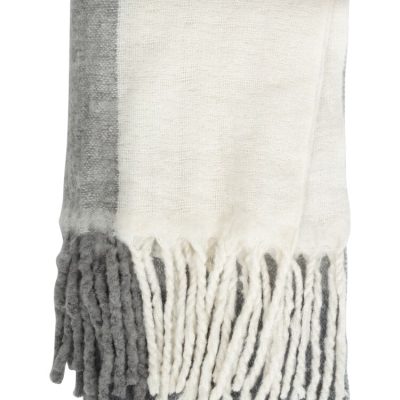 Varekil Pläd Grå 130*170 Från Kosta Linnewäfveri