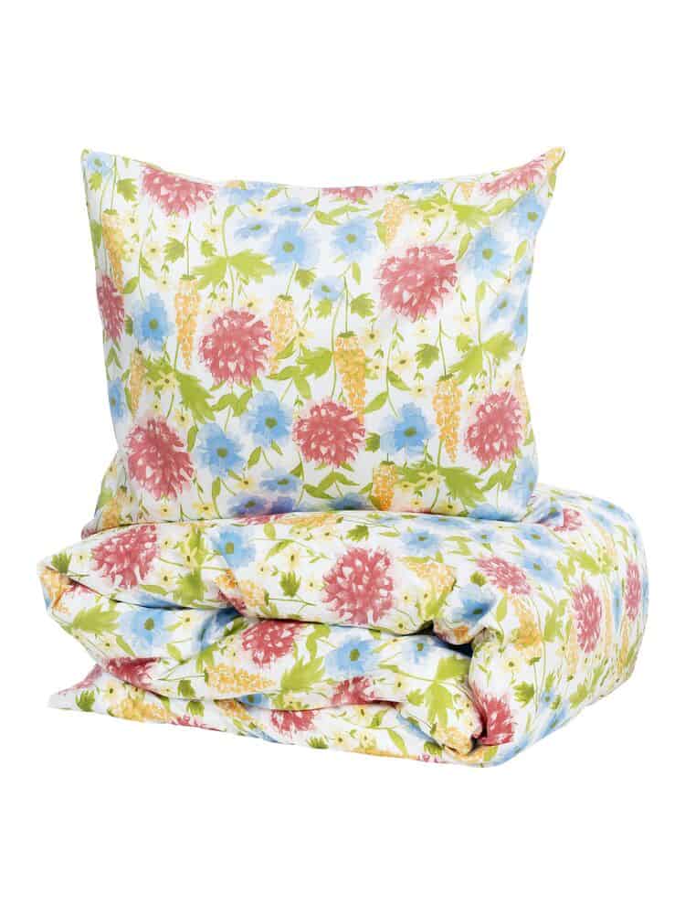 Askum LyxBäddset Satin Vit 150*210cm Från Kosta Linnewäfveri