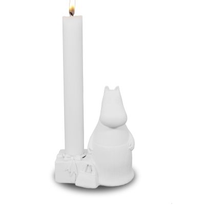Mumin Ljusstake Mamma Höjd 12cm Vit Polystone