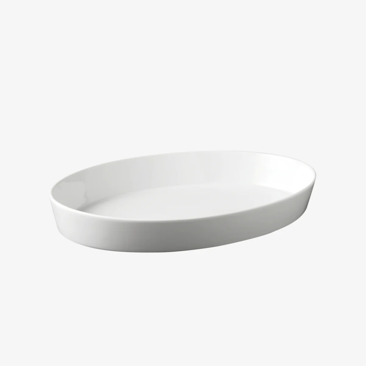 Aroma Ovalt fat/Ugnsform Porslin 36 cm Vit Från Aida