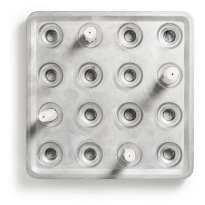 Stumpastake Orginal Obehandlad Aluminium för 16 ljus Från Born in Sweden