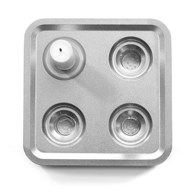 Stumpastake Fyran Kulpolerad Aluminium Från Born in Sweden