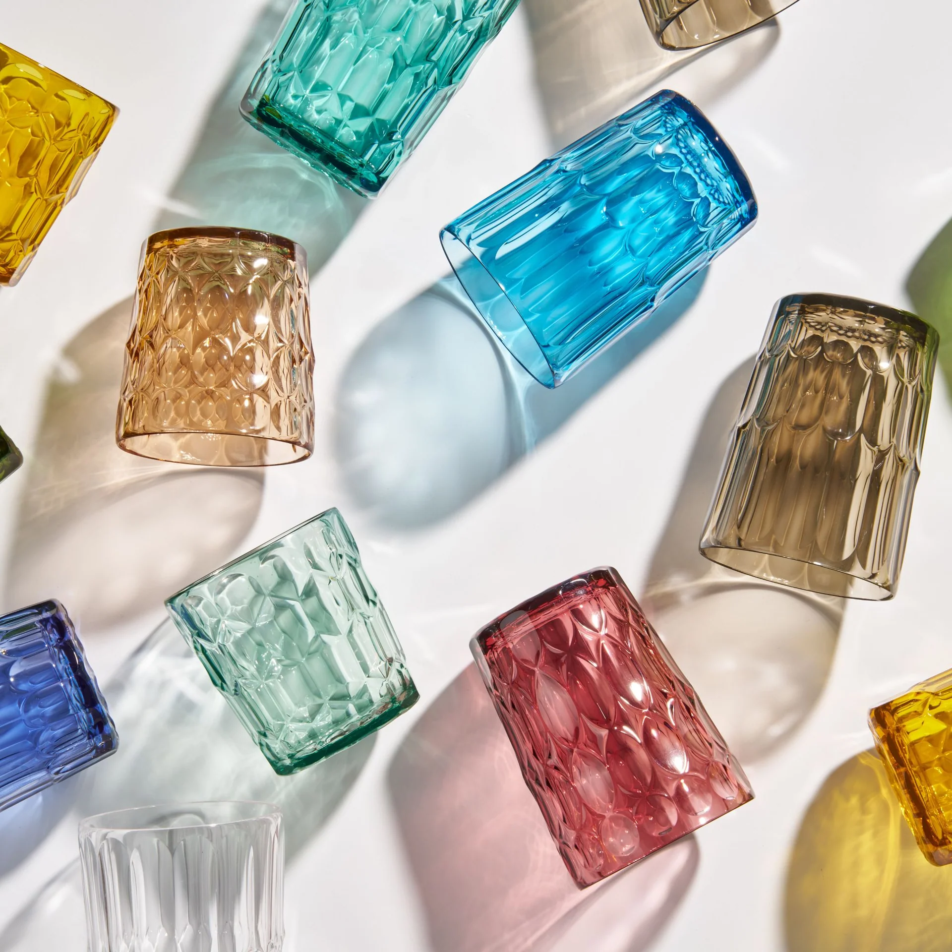 Glas Hög Vanity 6-Pack Mix färg 0,48Liter Från Guzzini Designer : Pio & Tito Toso - Bild 8