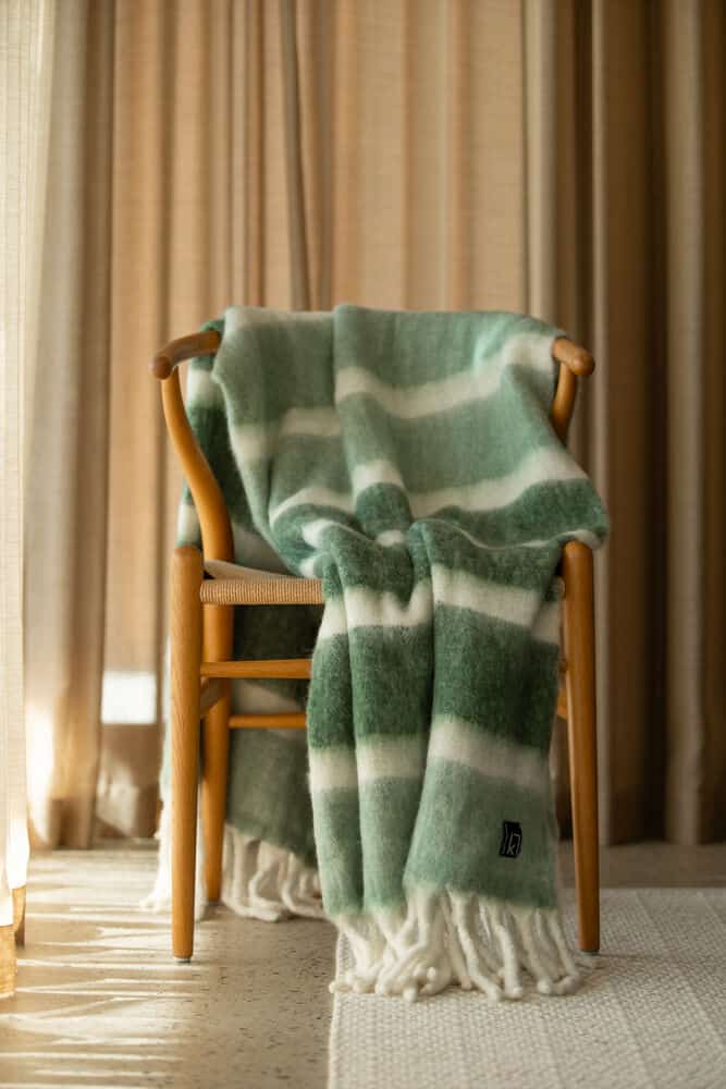 Rand Pläd Grön 130*170 Från Kosta Linnewäfveri - Bild 2