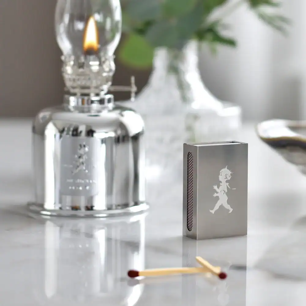 Solstickan Tändsticksfodral Silver Tändsticksask ingår - Bild 6