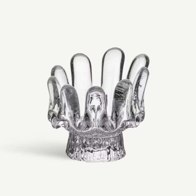 Sunflower Ljuslykta Klar 92mm Från Kosta Boda Design: Göran Wärff