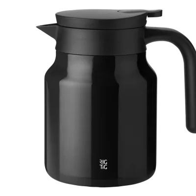 THERM-IT Termokanna 0,9Liter Svart Från Stelton RIG-TIG