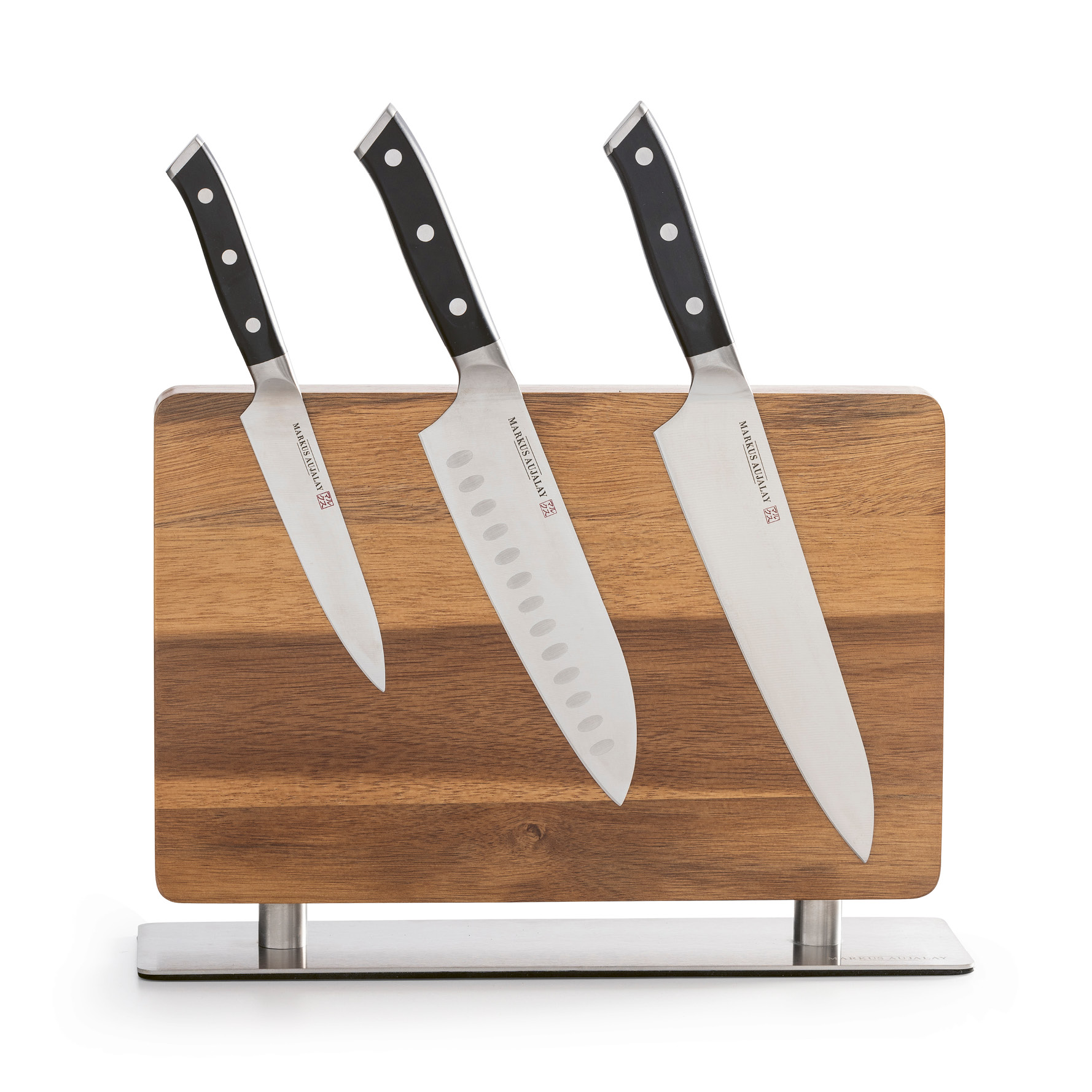 Markus Aujalay Lyx Knivblock med Dubbelsidig Magnet Stor höjd 24 Bredd 34 Djup 10cm - Bild 8