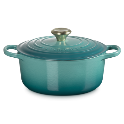 Rund Gryta Signature 24, 4,2 Liter Bleu Riviera Från Le Creuset