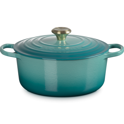 Rund Gryta Signature 26, 5,3 Liter Bleu Riviera Från Le Creuset
