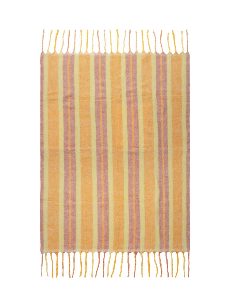 Vallvik Pläd Orange 130*170cm Från Kosta Linnewäfveri - Bild 5